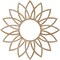 Ekena Millwork Daisy Wood Fretwork Pierced Ceiling Medallion, Red Oak, 36"OD x 13 7/8"ID x 3/8"T CMWP36X36X0375DARO - alternate 4